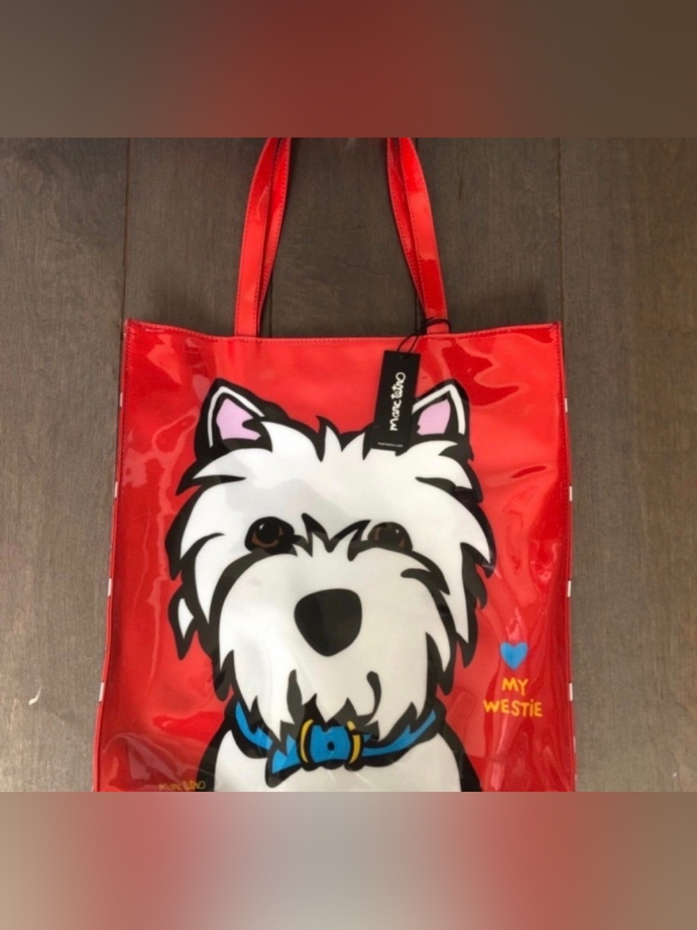 Marc tetro westie tote bag